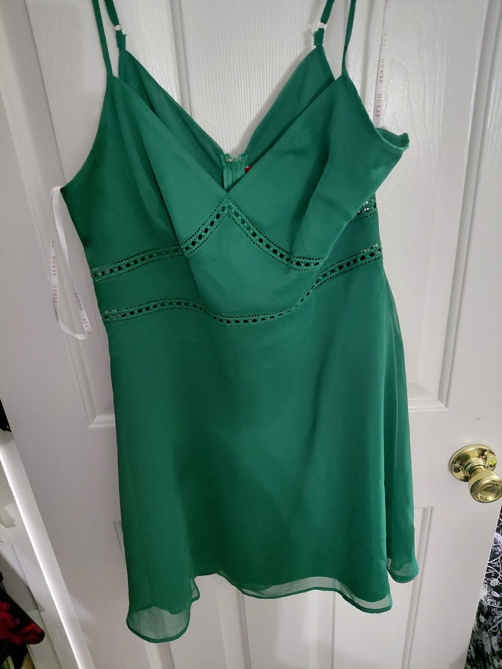 Guess Green Spaghetti Strap Dress